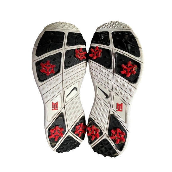 Nike Tiger Woods Golf Shoes Men 10.5 Gray/Black Soft Spike Cleats TW 704884-002 - Picture 8 of 10